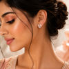 Peach flower petals studs
